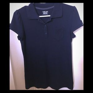 Navy Blue Girls Polo
